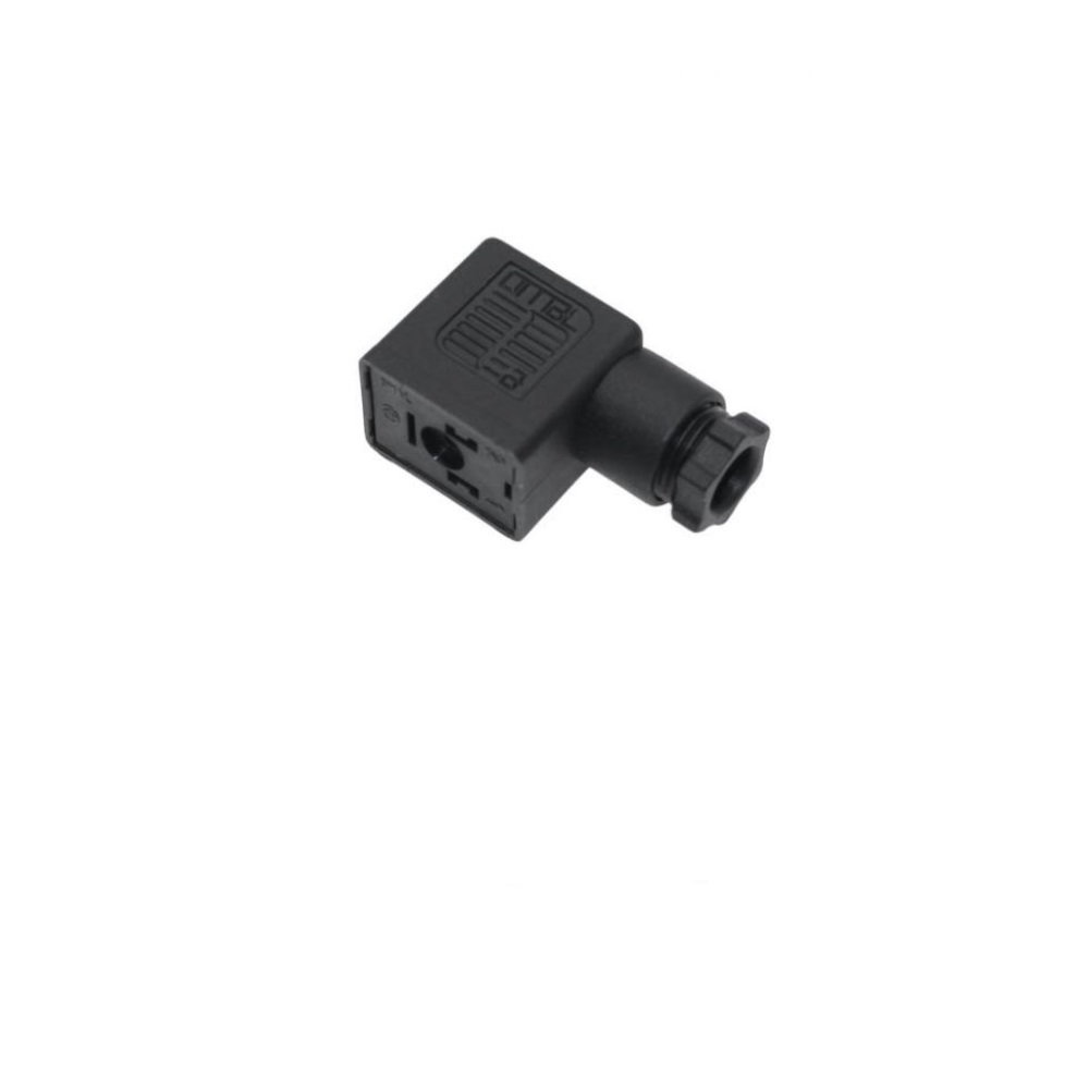 VBN-029-00 MENCOM SOLENOID VALVE CONNECTOR<BR>FORM B DIN 2+G PG9 CG FW 250VAC (BK)